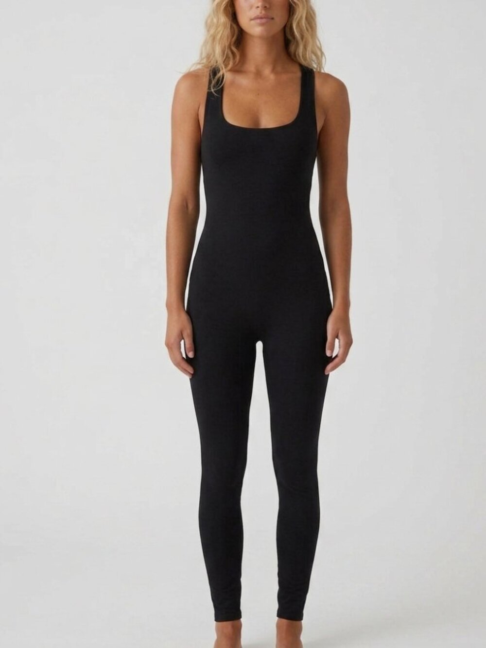 N by Naked Wardrobe Women's Black Sleeveless Tank Jumpsuit Size 1 - 8352